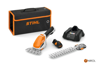 NOŻYCE AKUMULATOROWE STIHL HSA 26 W ZESTAWIE Z AKUMULATOREM AS 2 I ŁADOWARKĄ AL 1
